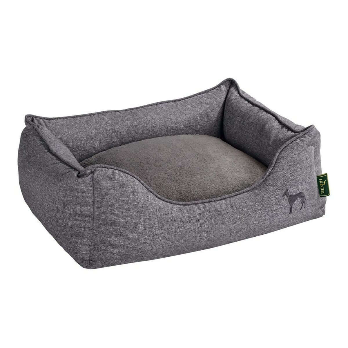 Hundesofa Hunter BOSTON Grau 80x60 cm für Hunde in modernem Design und optimalem Komfort von MONTE PETS.