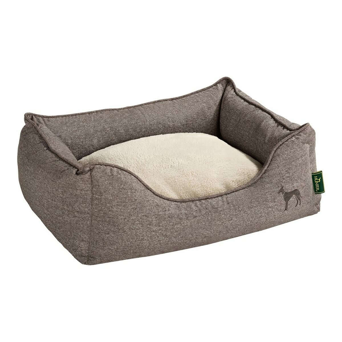 Hundesofa Hunter Boston 80x60 cm Braun mit weichem Kissen für komfortable Schlafplätze von MONTE PETS