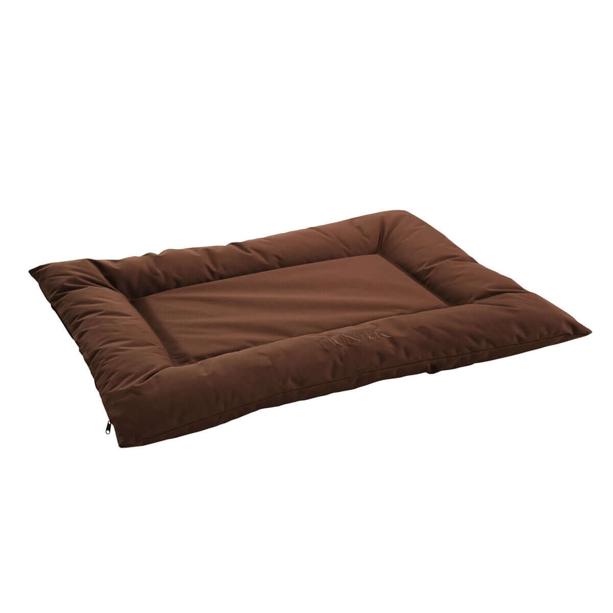 Hunter Gent Hundebett Braun 100 x 70 cm, komfortables und hygienisches Hundebett in Braun.