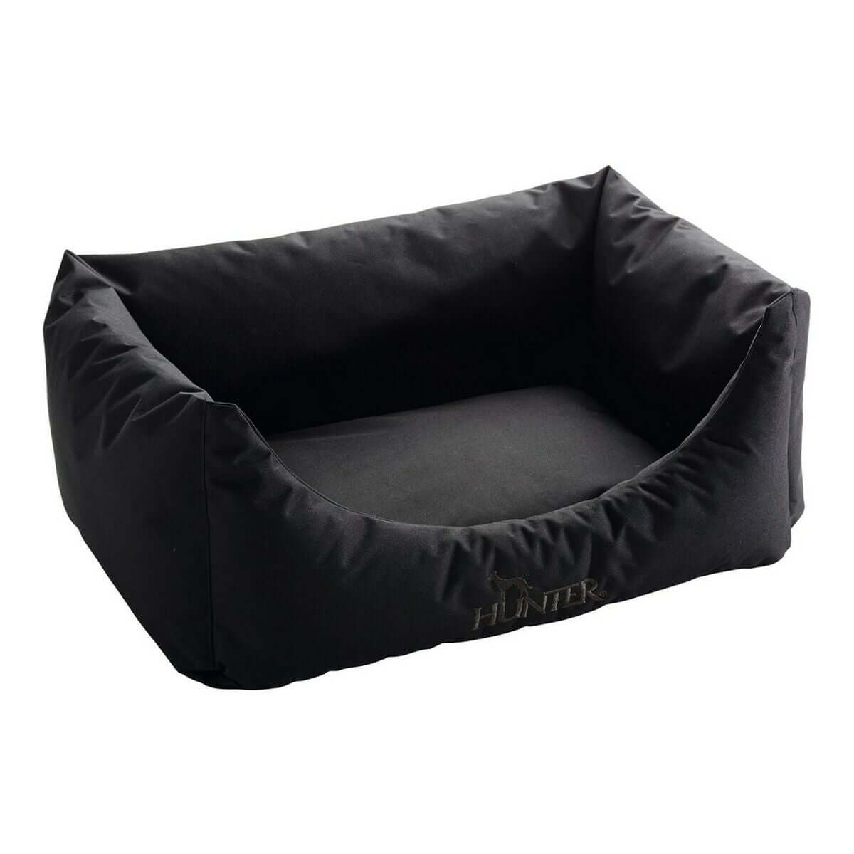 Hundesofa Hunter Gent Schwarz 60 x 45 cm im zeitlosen Schwarz für optimalen Komfort mit abnehmbaren Kissen.
