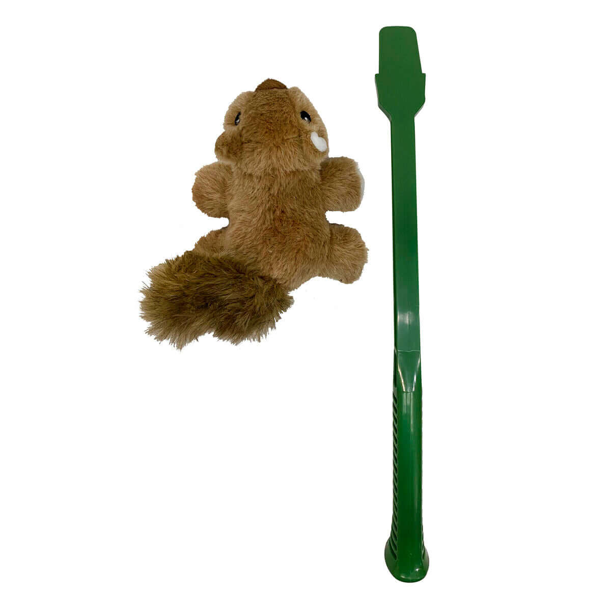 Hundespielzeug Hunter Eichhörnchen mit grünem Greifstäbchen für aktive Hunde.