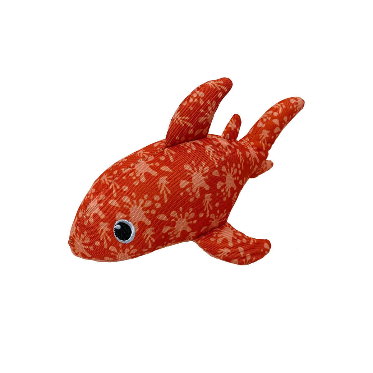 Hunter Hundespielzeug Orange in Form eines Fisches, ideal für aktives Spielen am Strand oder im Wasser.