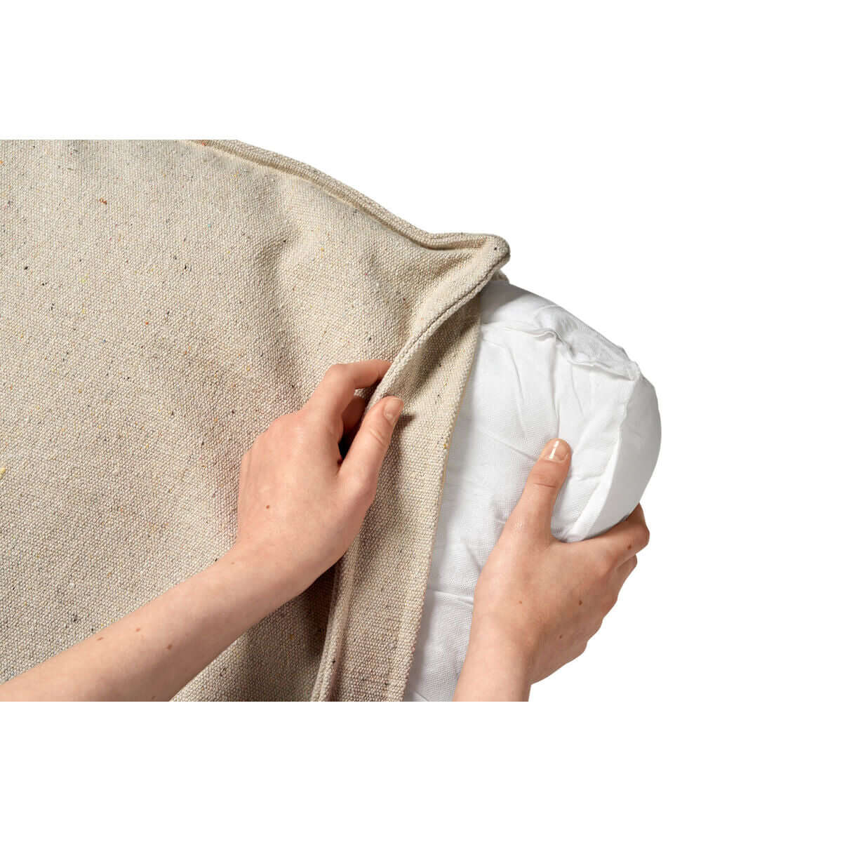 Hunter Belluno Hundekissen Beige im Detail, weiche Materialien und komfortable Füllung.