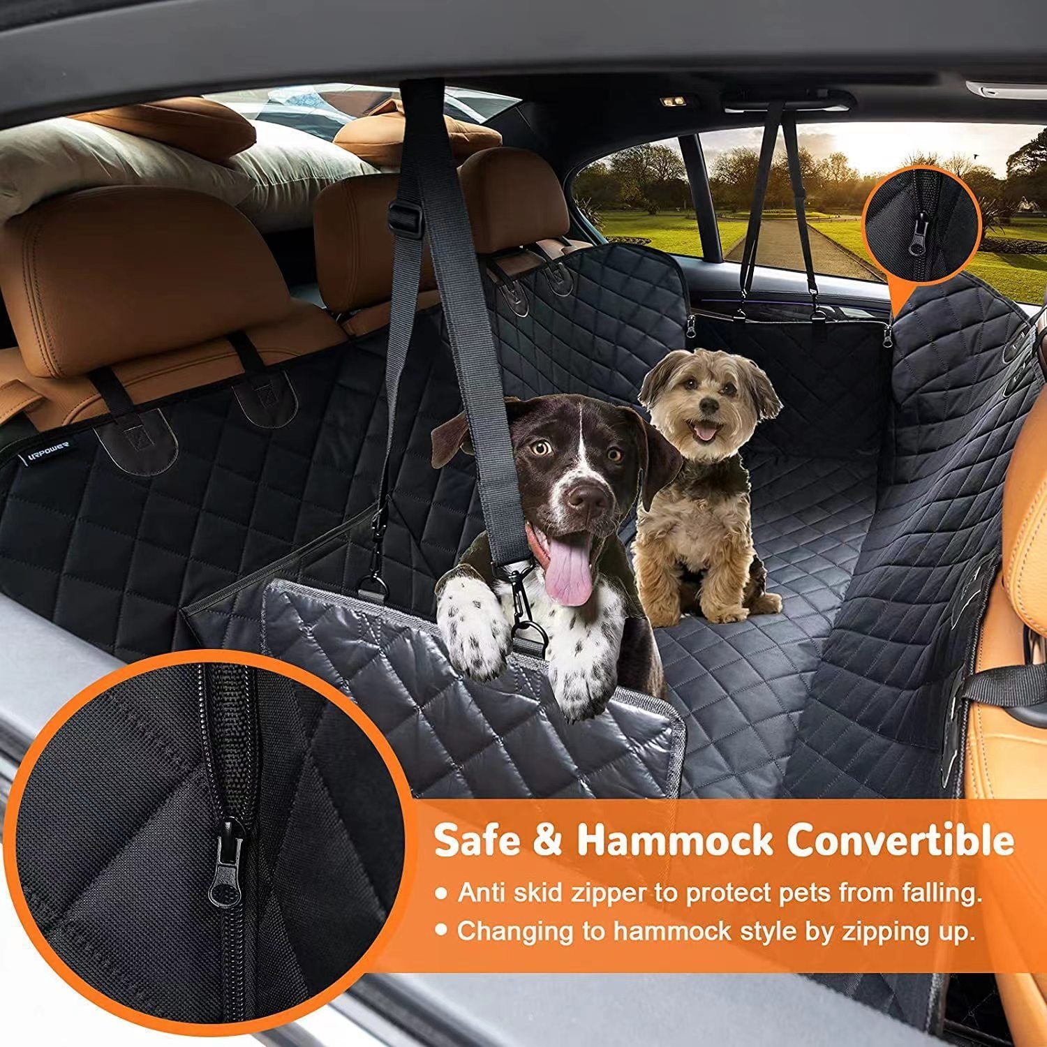 Pet Mat Car Rear Seat Cushion Water And Dirt Resistant Anti-bite-MONTE-PETS