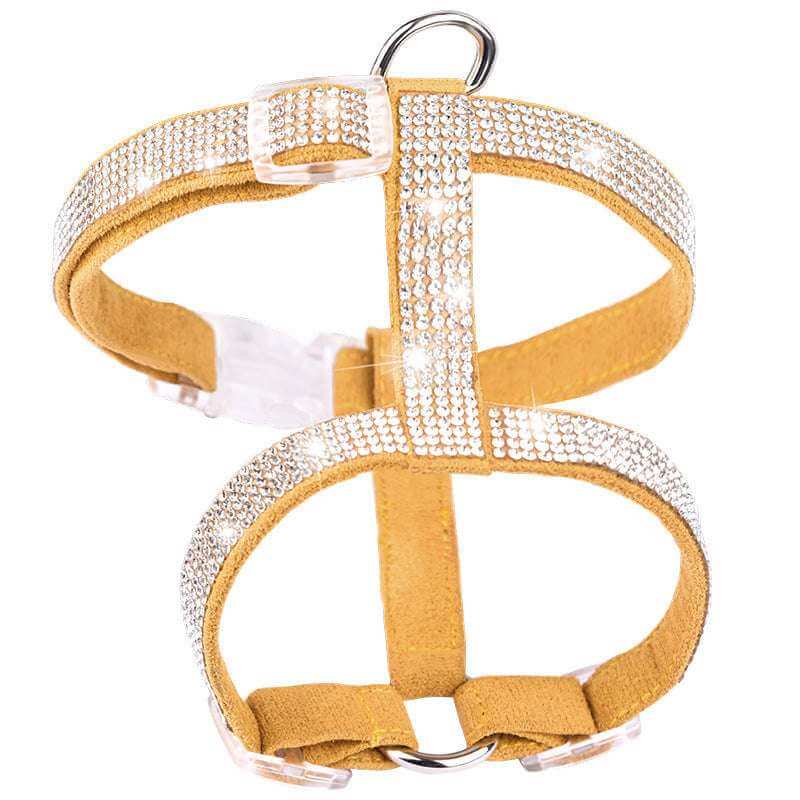 Glitzer Hundegeschirr verstellbar mit Strass | MONTE PETS