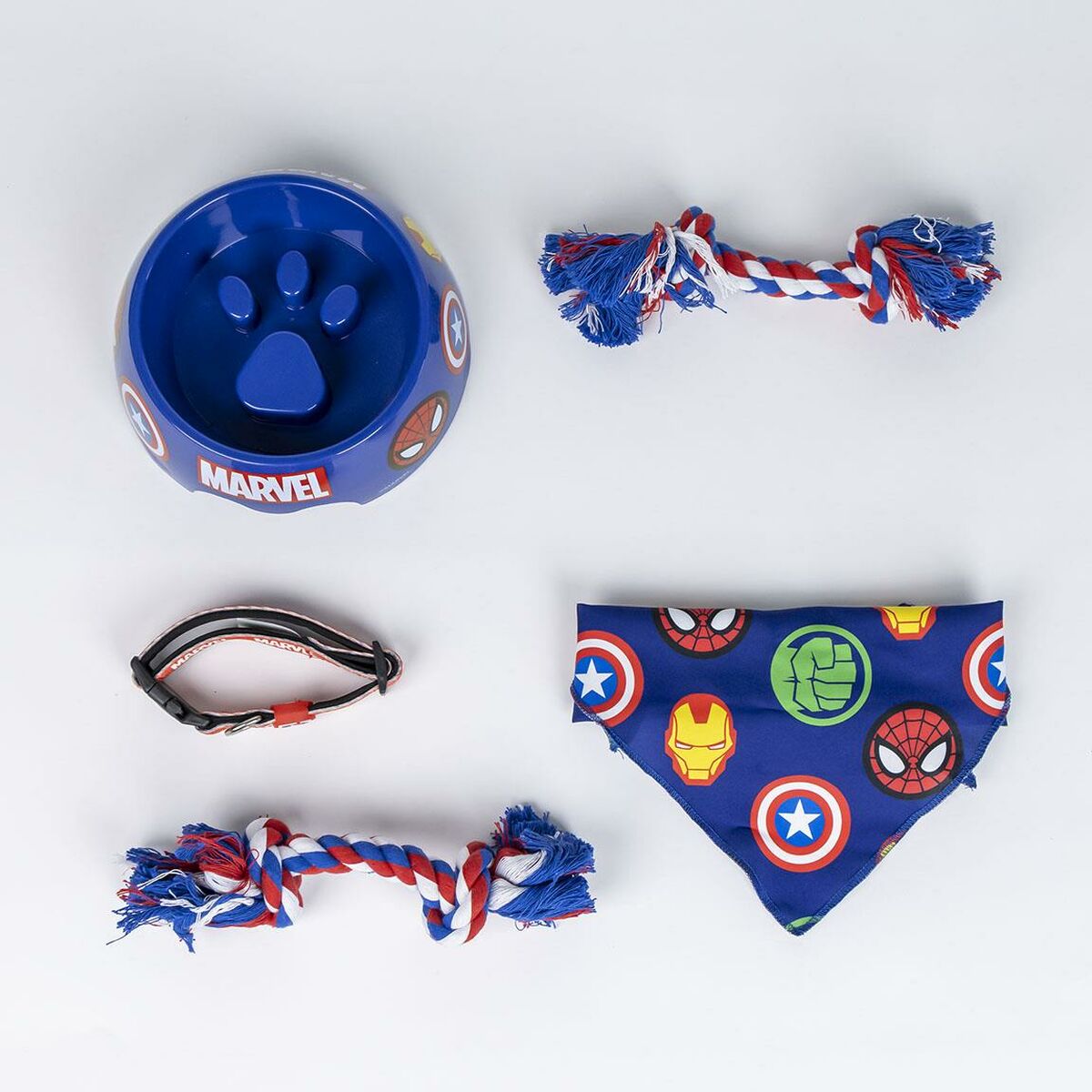 Willkommensgeschenkset für Hunde The Avengers Blau 5 Stücke-MONTE-PETS