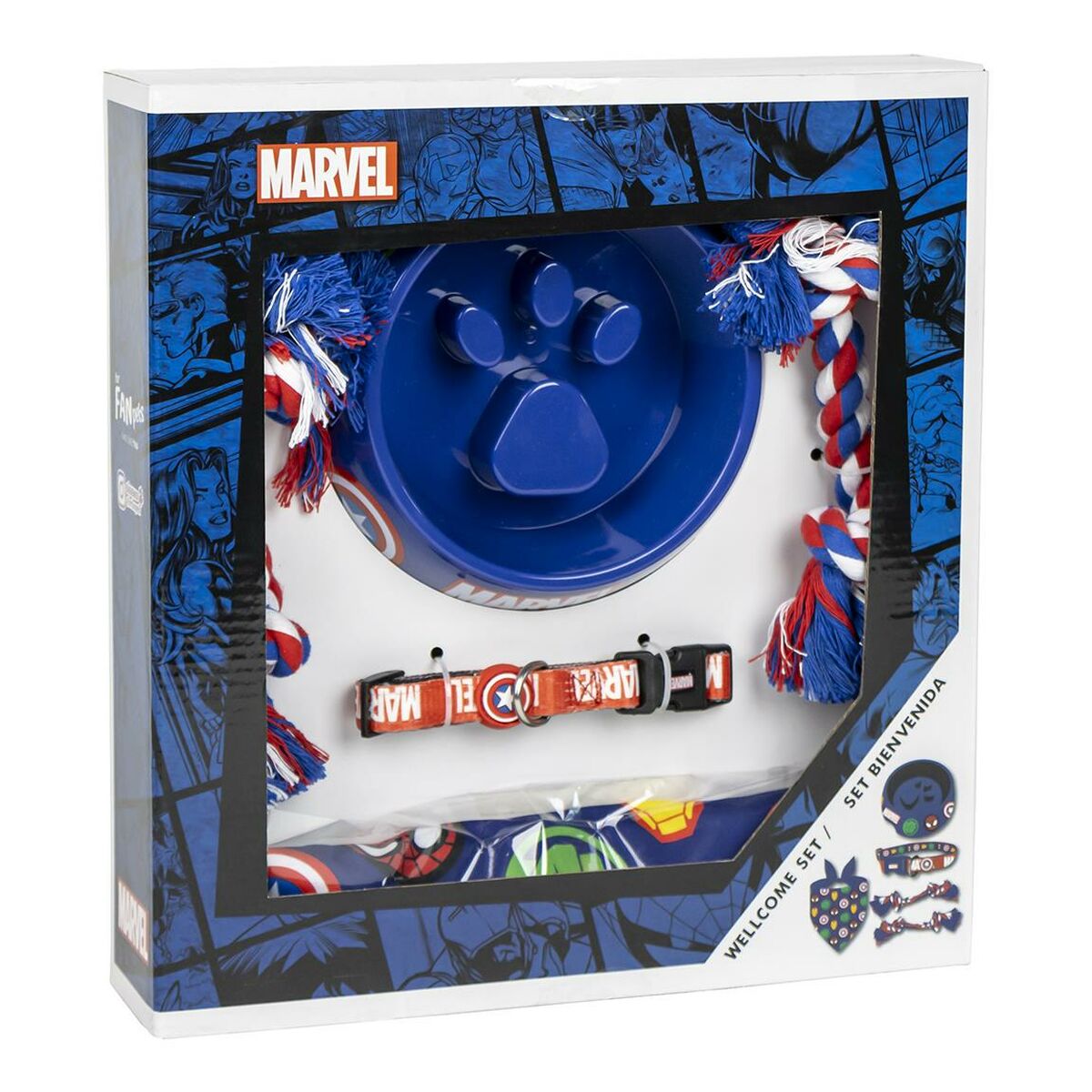 Willkommensgeschenkset für Hunde The Avengers Blau 5 Stücke-MONTE-PETS