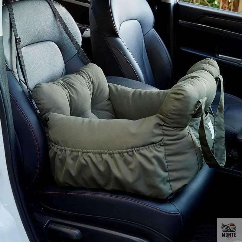 Autohundesitz mit Tragetasche Grün S/L | MONTE PETS