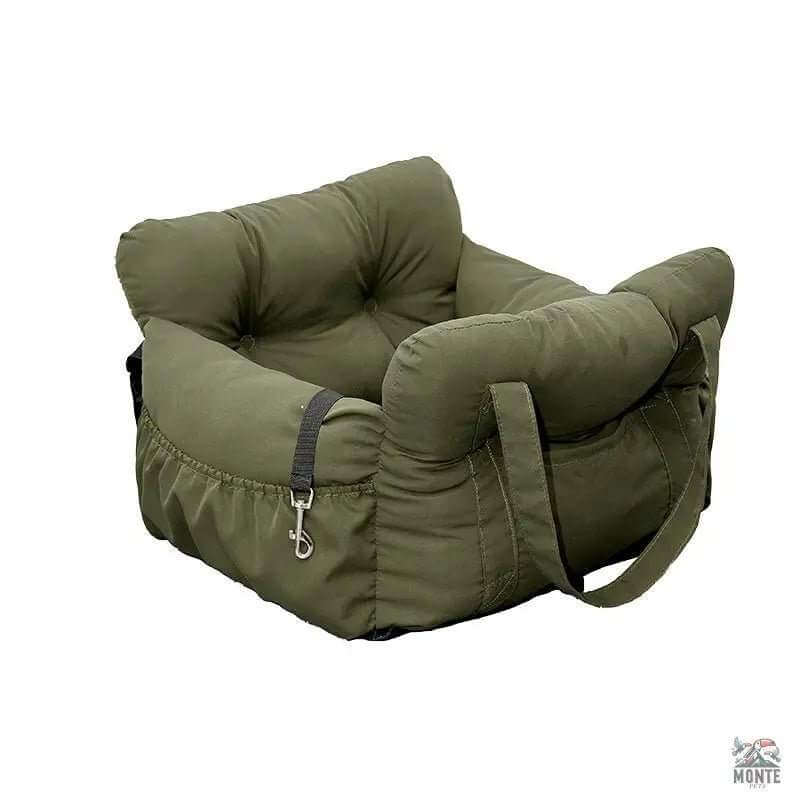 Autohundesitz mit Tragetasche Grün S/L | MONTE PETS