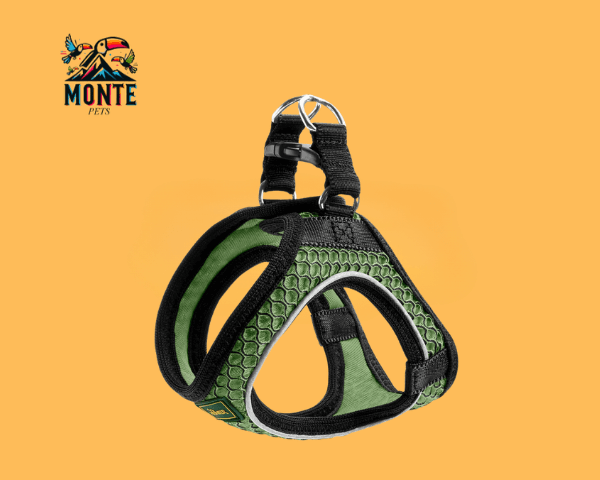 Hundegeschirr Hunter Comfort grün 30-35 cm | MONTE PETS