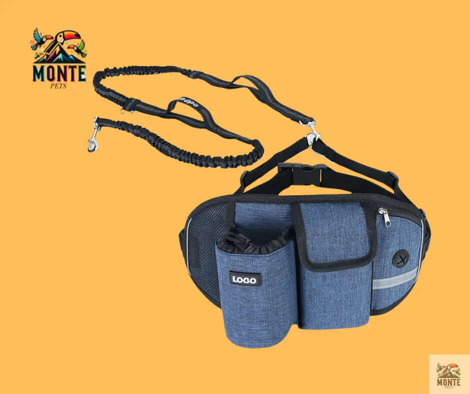 Freihand-Gürteltasche – Hundesicherheit Schwarz Unisex | MONTE PETS