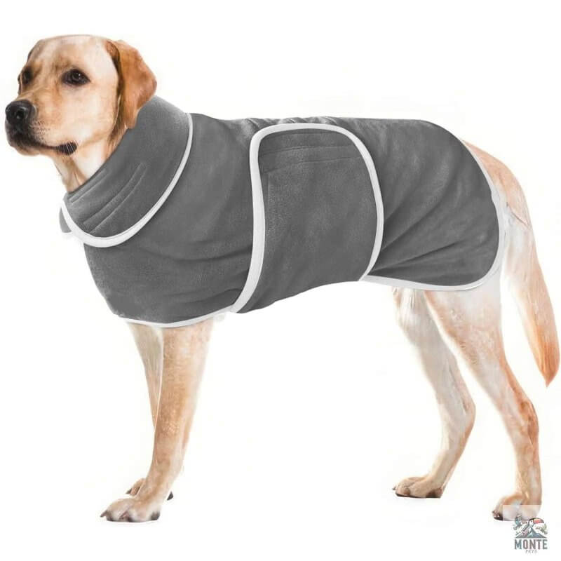 FluffyDry – Hunde Bademantel aus Mikrofaser | MONTE PETS