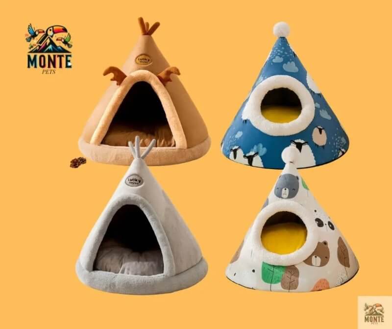Kuscheltipi Lucky – Kuschelige Hundehöhle im Tipi-Stil | MONTE PETS
