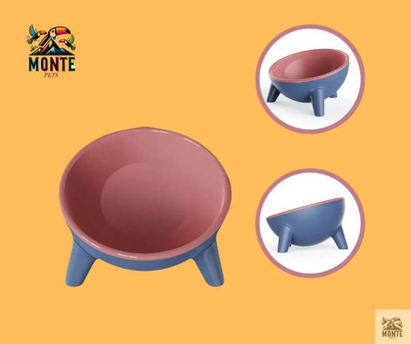 ErgoBowl 15° – Erhöhte Katzenfutterschale mit 15° Neigung | MONTE PETS