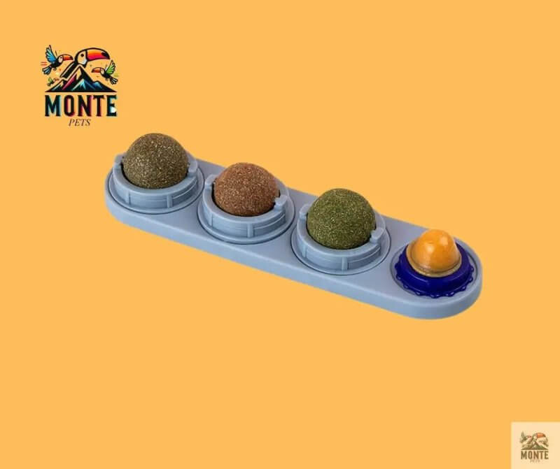 Lick & Play – Katzensnack mit Katzenminze und Spielstation | MONTE PETS