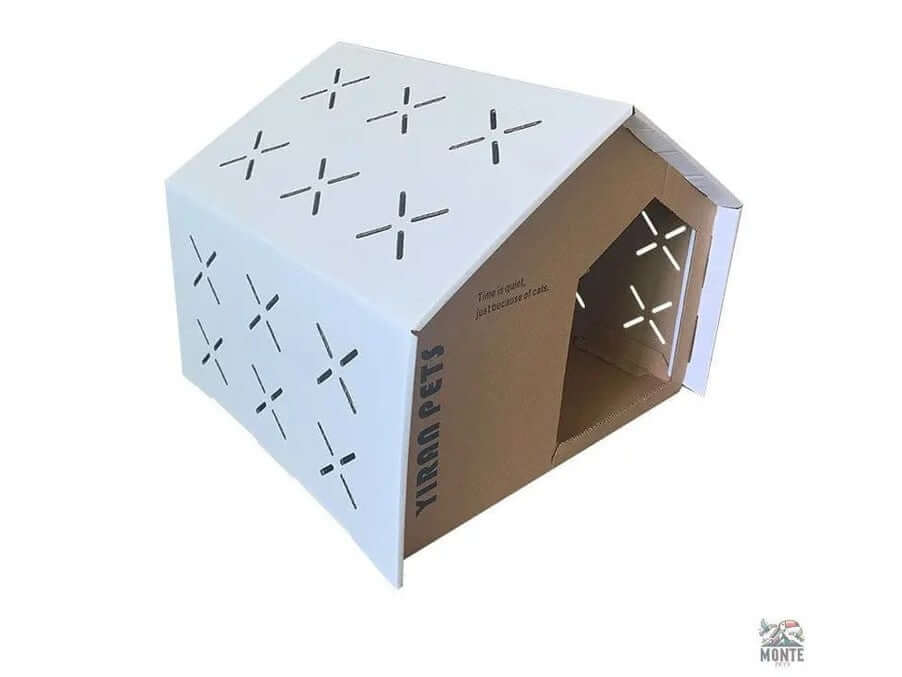 Claw Haven – Kratzfestes Katzenhaus aus Wellpappe | MONTE PETS-MONTE-PETS