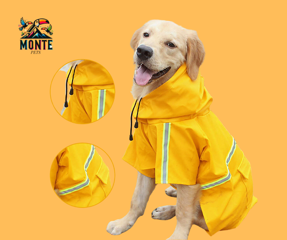 Gelbe Hunde-Regenjacke - WetterFest Pro