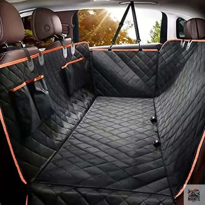 Premium Autoschutzdecke TravelGuard Pro Schwarz 147x137 cm | MONTE PETS