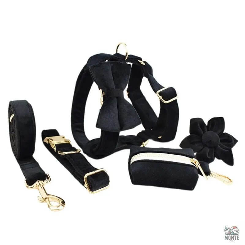 Samt Hundehalsband Set | MONTE PETS