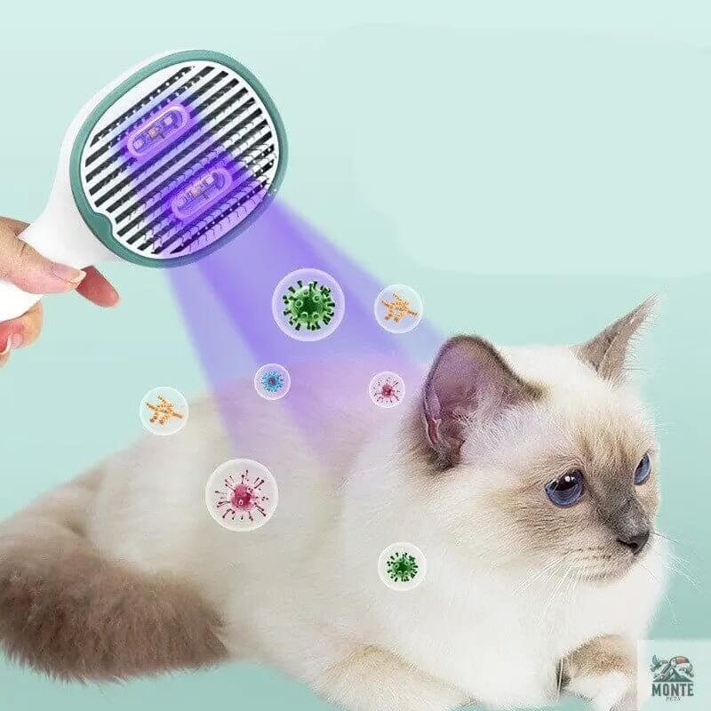 SmartPet Pro – UV-Bürste für Hunde & Katzen mit Edelstahlborsten | MONTE PETS