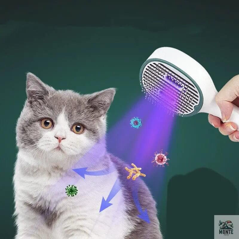 SmartPet Pro – UV-Bürste für Hunde & Katzen mit Edelstahlborsten | MONTE PETS