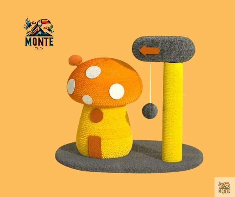 Abenteuer-Pilzhaus – Kratzspielzeug und Rückzugsort | MONTE PETS