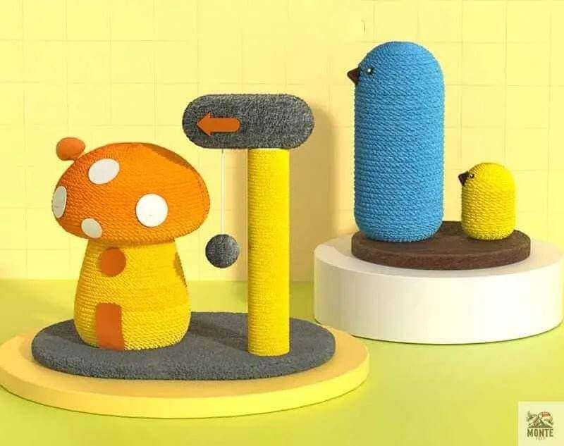 Abenteuer-Pilzhaus – Kratzspielzeug und Rückzugsort | MONTE PETS