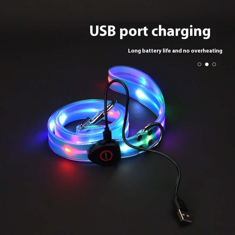LED Collar Light-emitting Hand Holding Rope Pet Supplies 