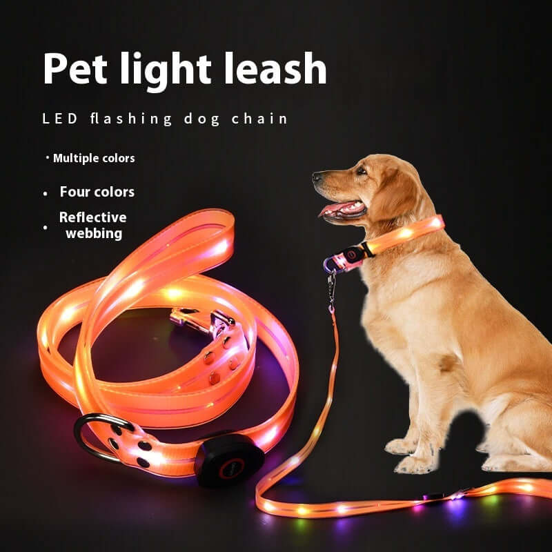LED Collar Light-emitting Hand Holding Rope Pet Supplies 