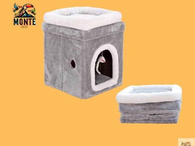 Doppellagige Katzenhütte Double-Layer Deluxe | MONTE PETS