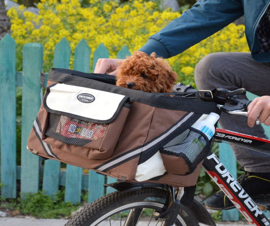 Fahrrad-Hundetransporttasche - PetComfy Hundetransport Fahrrad MONTE SHOP Braun 