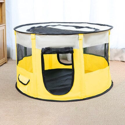 Haustier-Pop-Up-Zelt - PlayPalace MONTE-PETS Gelb 72X40cm 