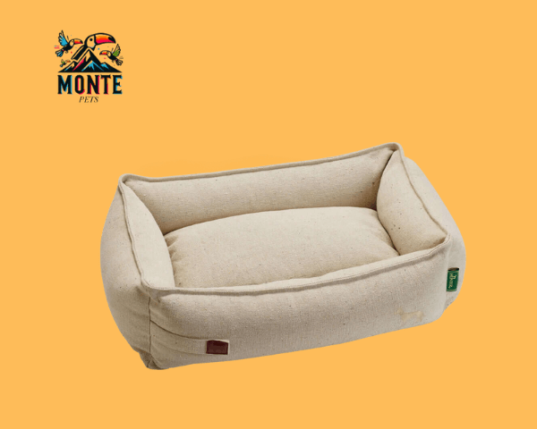 Hundebett Hunter Belluno Beige 80x60 cm von MONTE PETS, langlebig und komfortabel für kleine und mittelgroße Hunde.