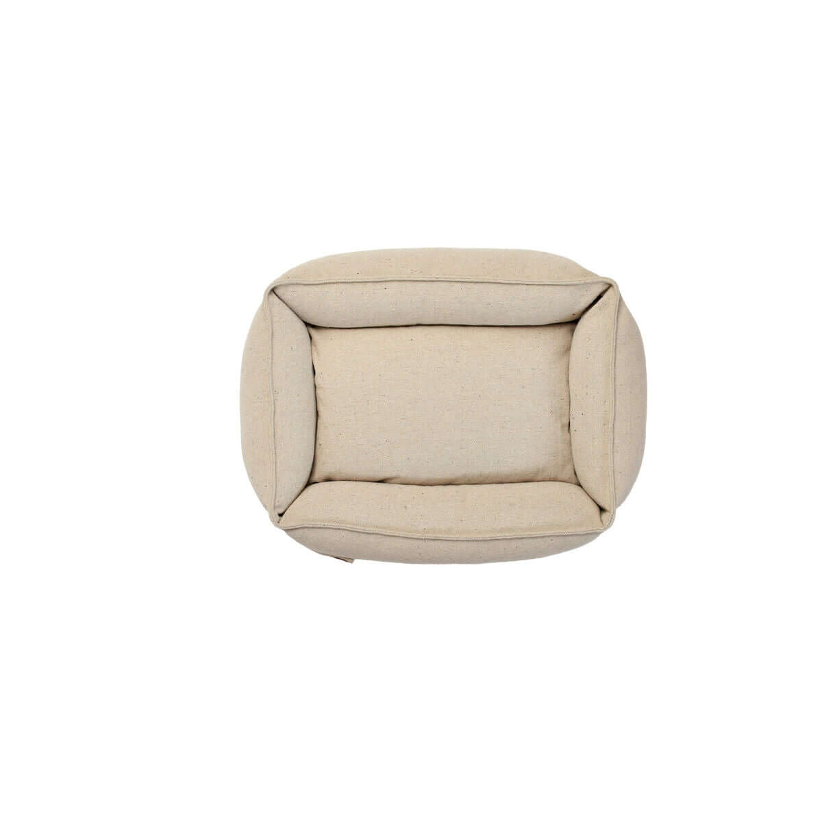 Hundebett Hunter Belluno Beige von oben, komfortabel und stilvoll, ideal für kleine und mittelgroße Hunde