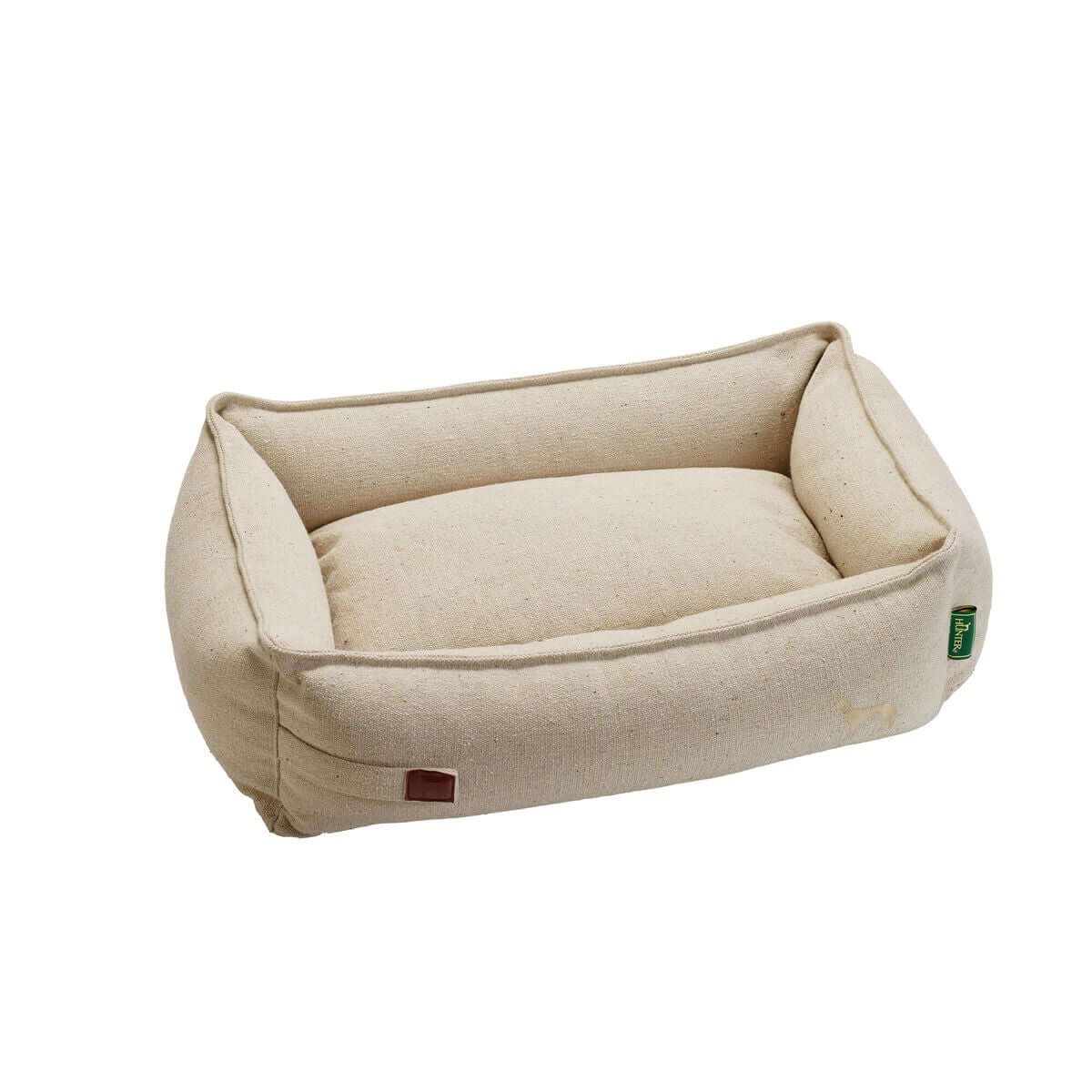 Hundebett Hunter Belluno Beige 80x60 cm für kleinen und mittelgroßen Hunde, komfortabel und langlebig.