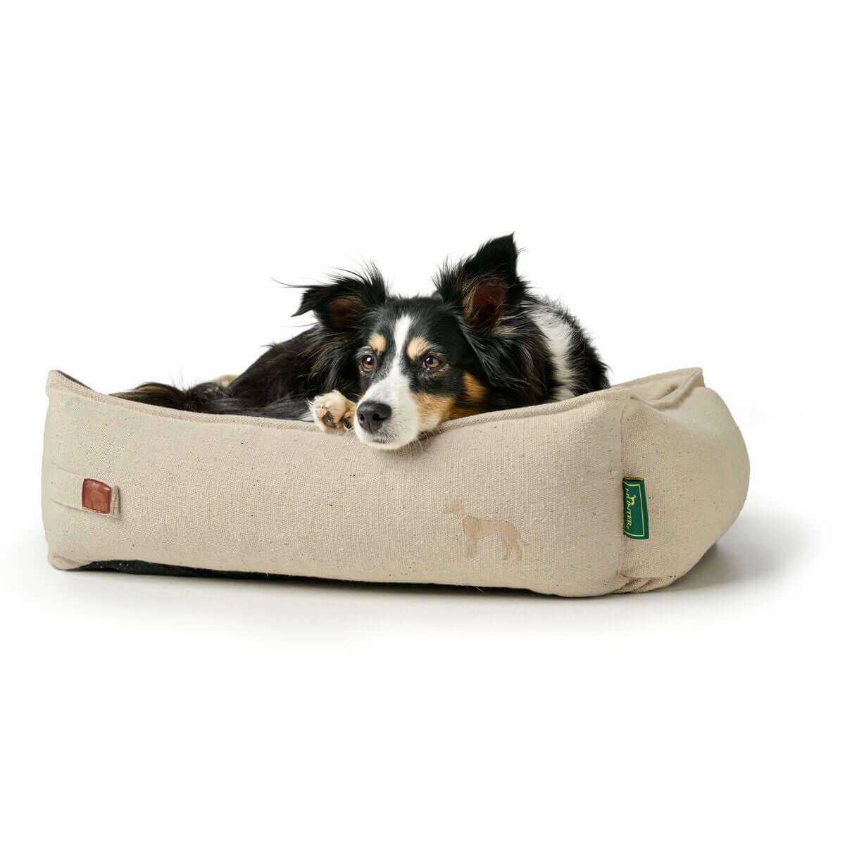 Hunter Belluno Hundebett Beige 80x60 cm – Komfortbett für Hunde | MONTE PETS