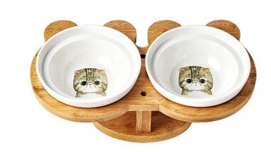 Keramik Katzen-Napf Set - Miau Deluxe MONTE-PETS Katze B 