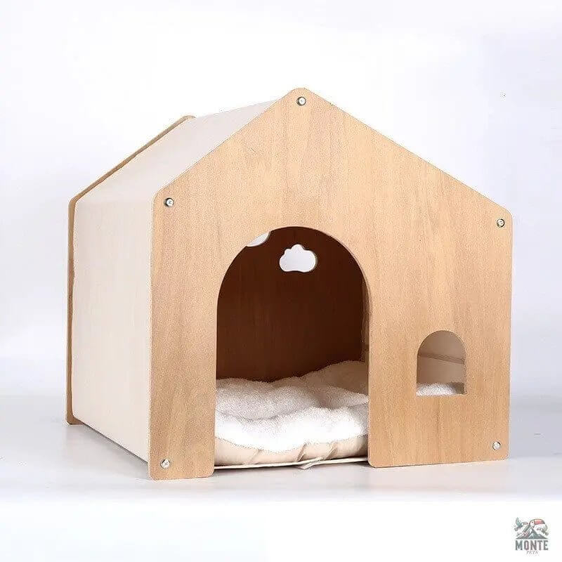 Kuschel-Oase – Katzen- und Hundebett Beige | MONTE PETS