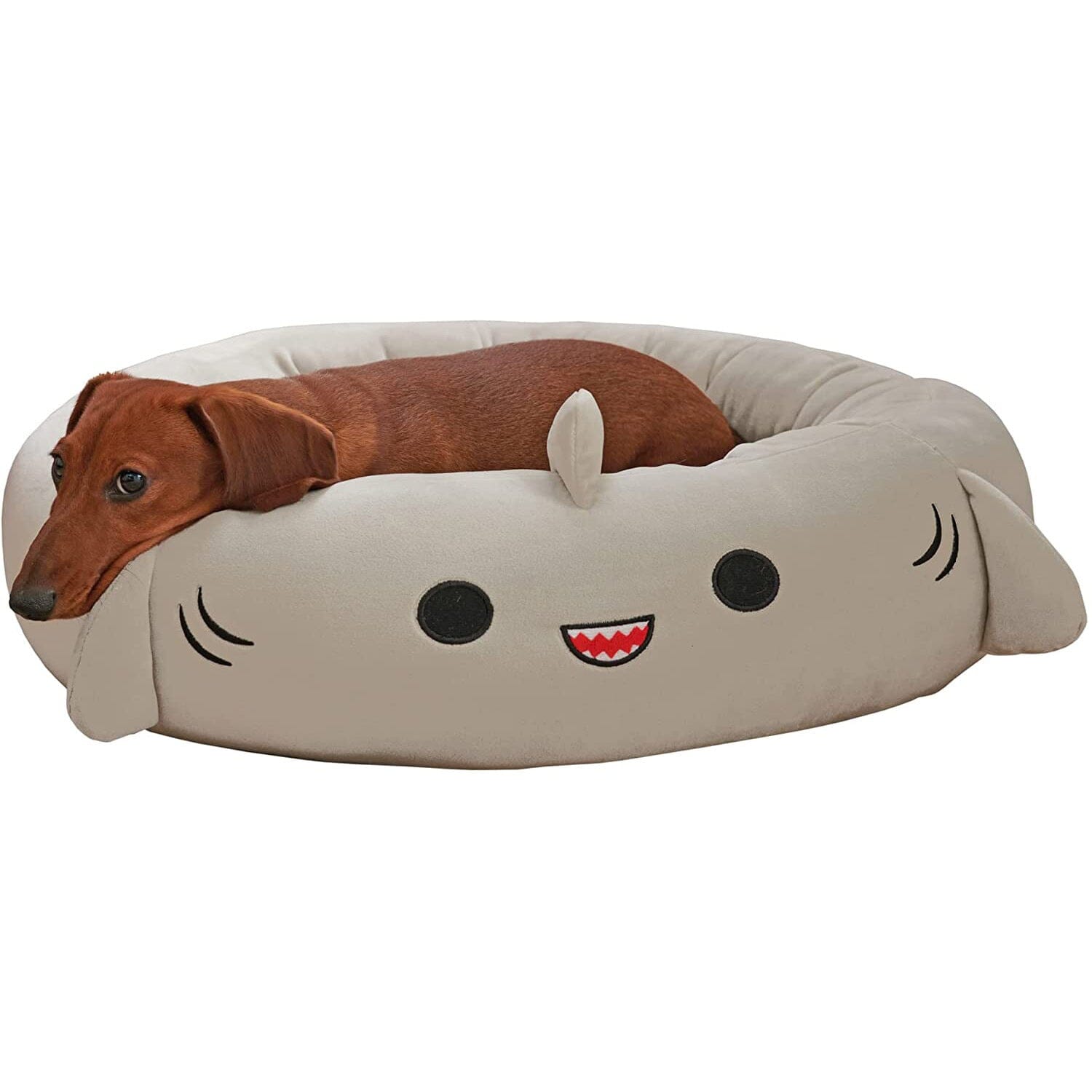 Kuschelbett - SharkyDreams MONTE SHOP Hellgrau 50X50CM 