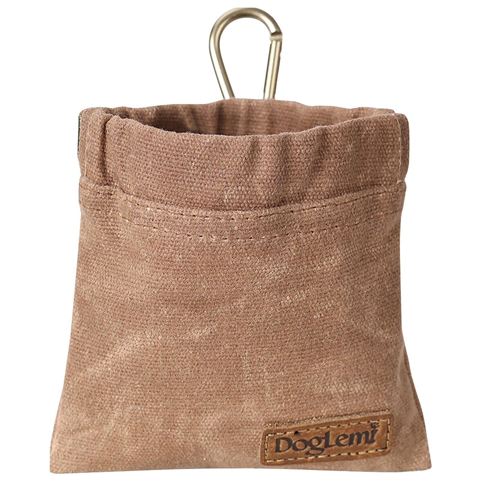 Leckerlitasche - Snack Keeper Hundetasche MONTE SHOP Braun 12x12cm 