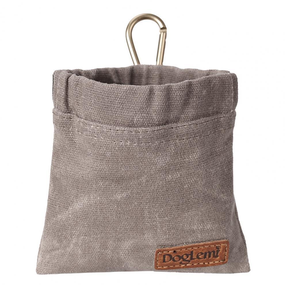 Leckerlitasche - Snack Keeper Hundetasche MONTE SHOP Grau 12x12cm 