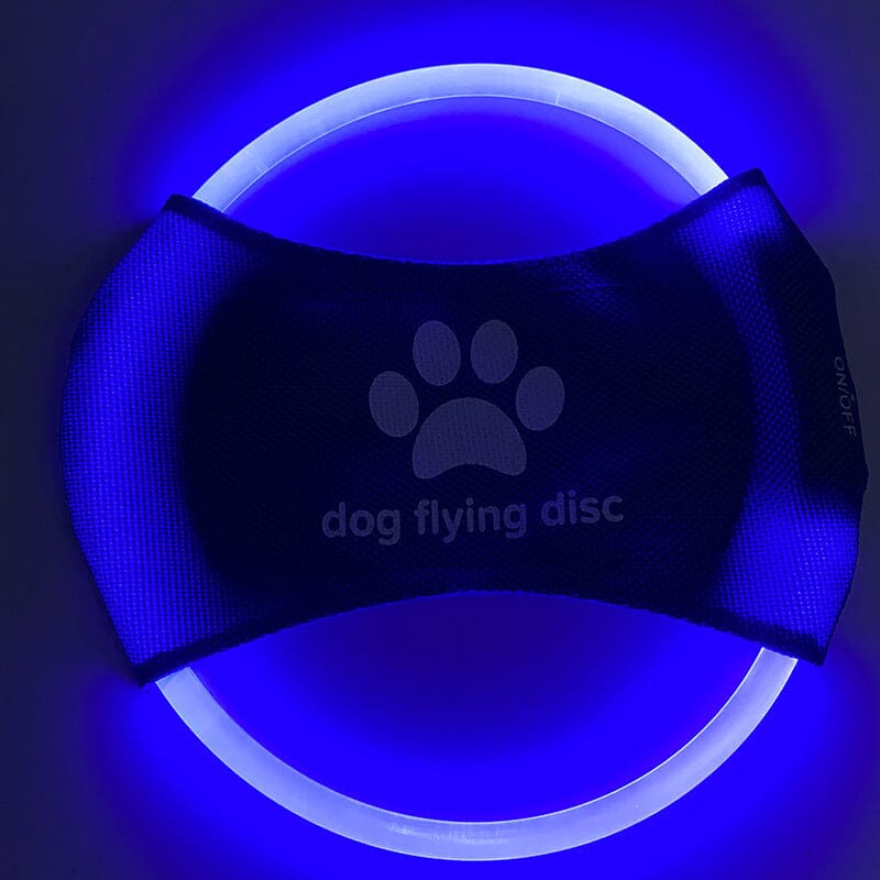 LED-Hundefrisbee - LightFlyer Pro Hundespielzeug MONTE SHOP Blau USB 