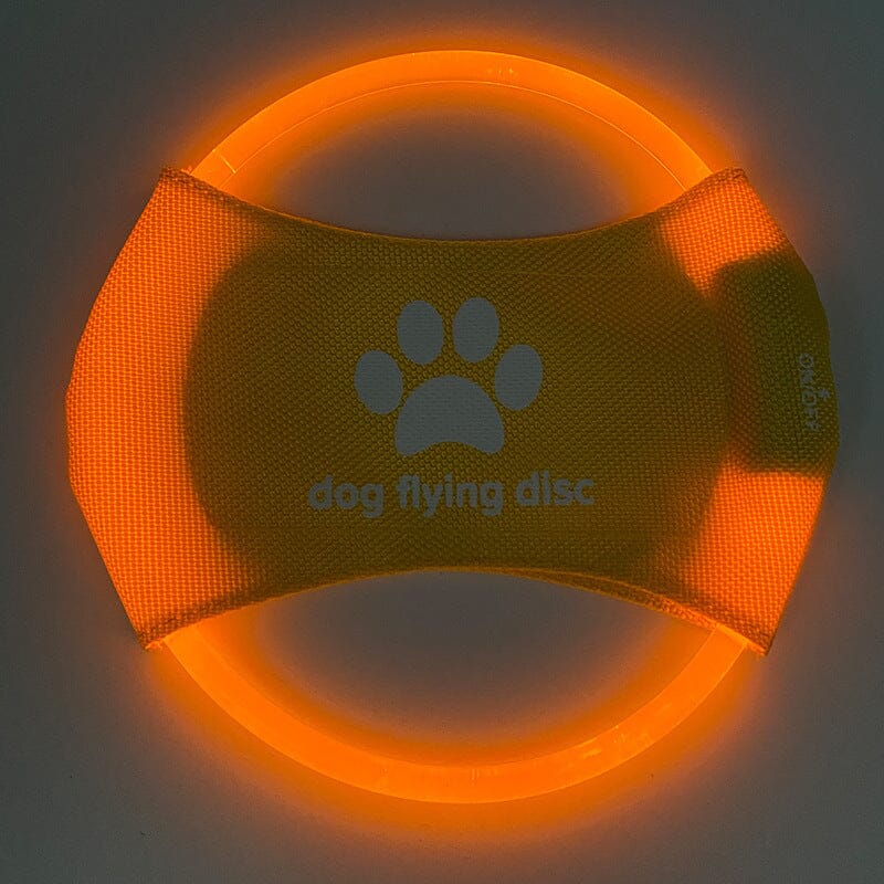 LED-Hundefrisbee - LightFlyer Pro Hundespielzeug MONTE SHOP Gelb USB 