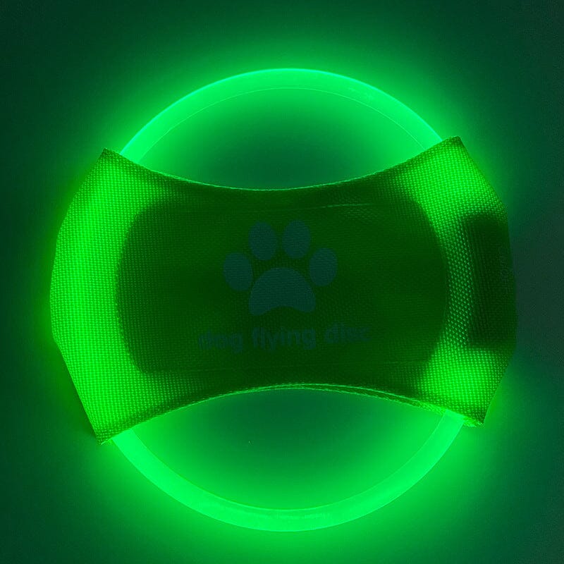 LED-Hundefrisbee - LightFlyer Pro Hundespielzeug MONTE SHOP Grün USB 