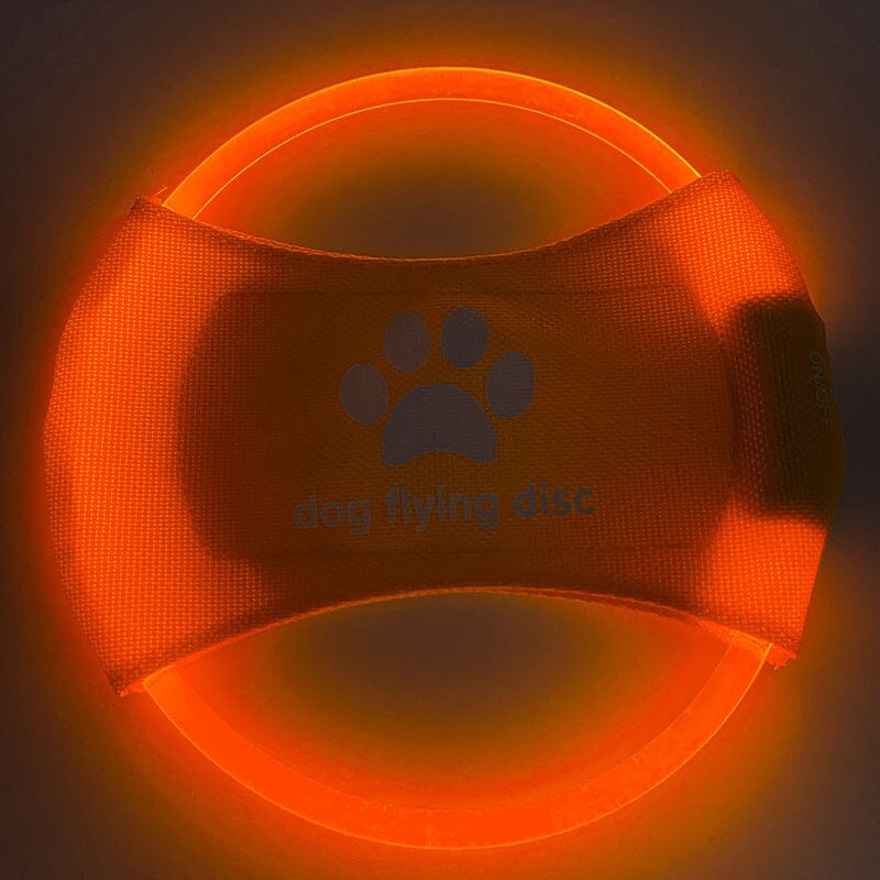 LED-Hundefrisbee - LightFlyer Pro Hundespielzeug MONTE SHOP Orange USB 