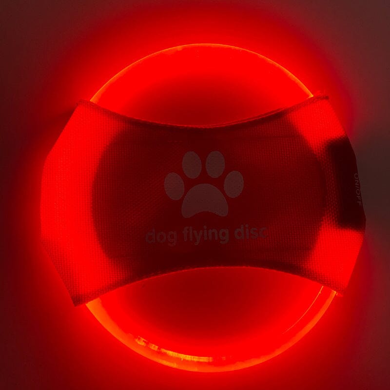 LED-Hundefrisbee - LightFlyer Pro Hundespielzeug MONTE SHOP Rot USB 