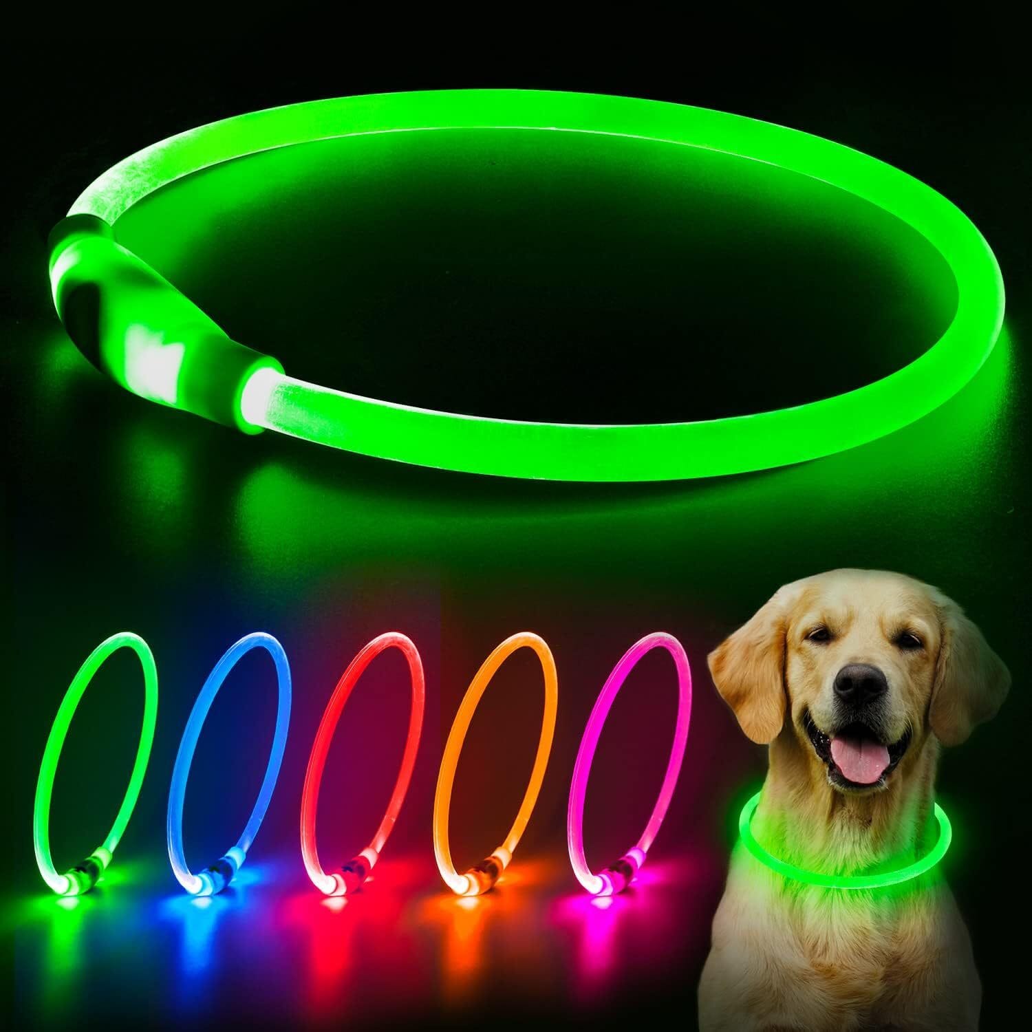 LED-Hundehalsband - GlowSafe-MONTE-PETS