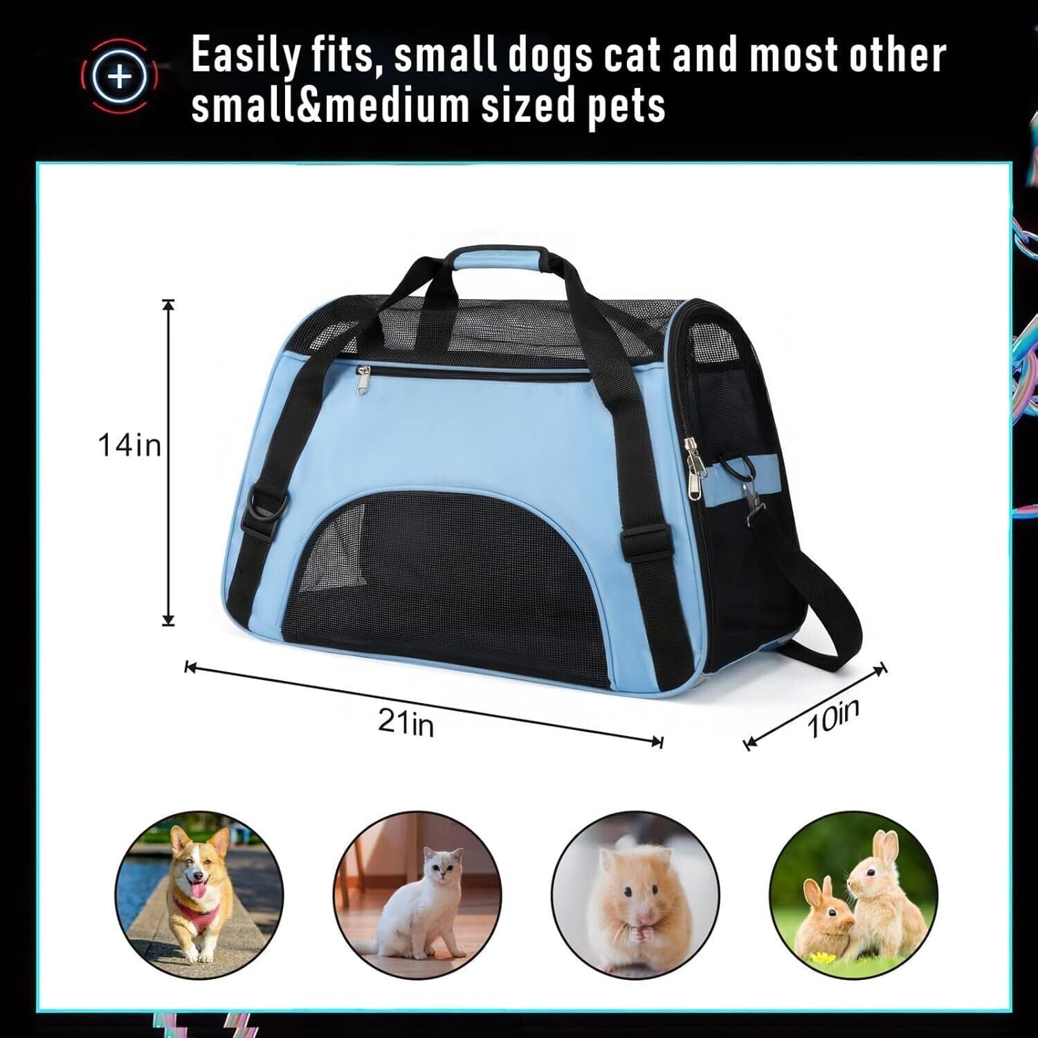 Pet Bag Carry Bag Dog Bag Cat Bag Transparent Eve Textile-MONTE-PETS