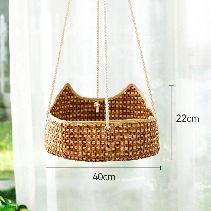 Rattan Cat Nest Springsummer Cat Hammock-MONTE-PETS