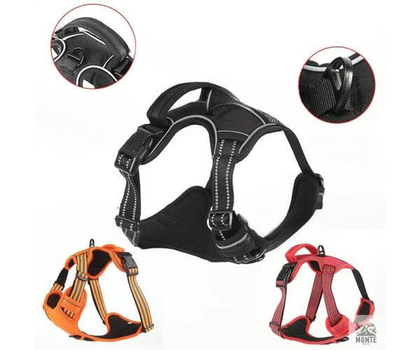Sicher & Frei – Hundegeschirr mit Griff und Reflexstreifen | MONTE PETS